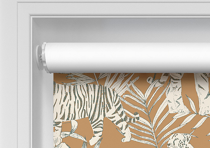 Tropical Wildcats, Mandarin - Twist&Fit Roller Blind - Image 10